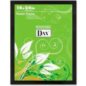 Dax® Poster Frame, Wall Mountable, Horizontal/Vertical, 18" x 24", Wood, Black