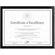 Dax® Value U-Channel Document Frame, Desktop/Wall Mountable, 11" x 8-1/2", Plastic, Black