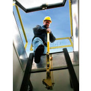 Bilco® LU-1 Yellow Powder Coated Steel Ladder Safety Post