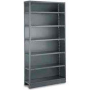 Tri-Boro T-Bolt Closed Add-On, CAT99-2448-8X, 48"W x 24"D x 99"H, 8 Shelves, 18 Ga., Dark Gray