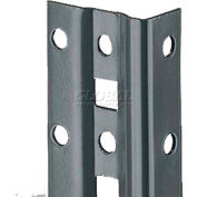 Tri-Boro Offset Angle Post 1" x 1-7/8" x 7'1"H, 1-1/2" O.C., Dark Gray