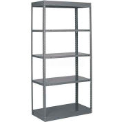 Tri-Boro N&B Sturdi-Frame Open Shelving Unit 48"W x 24"D x 75"H, 5 Shelves, 18 ga., Dark Gray