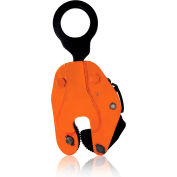 Renfroe Vertical Lifting, 90 Degree Turning Plate Clamp, Orange, Steel, 2000 Lbs Cap, 3/4" Opening