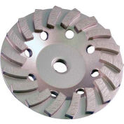 Edmar Abrasive Company 00866B Segmented Turbo Cup Grinding Wheel 4-1/2" x 5/8"-11 Diamond