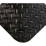 Global Industrial™ Diamond-Plate Anti Fatigue Mat 9/16" Thick 2' x 3' Black