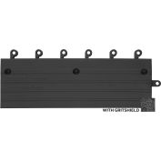 Wearwell® ErgoDeck® Heavy Duty Ramp w/Gritshield 7/8" Thick 1.5' x 1.5' Black - Case of 10