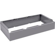 Tennsco Closed Locker Base CLB-3618-BLK - For 12"W X 18"D Locker No Legs 3 Wide, Black