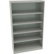 Tennsco Welded Jumbo Open Storage Cabinet 48"W x 24"D x 78"H Light Gray