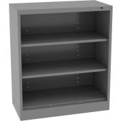 Tennsco Standard Welded Open Counter Height Cabinet 36"W x 18"D x 42"H Medium Grey