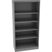 Tennsco Standard Welded Open Storage Cabinet 36"W x 24"D x 72"H Medium Grey