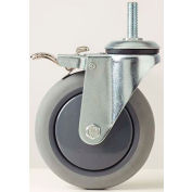 Fairbanks Stem Swivel Caster TL-S11-03-3-TPR - Thermoplastic Rubber 3" Dia - 200 Lb. Cap.