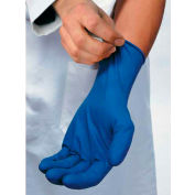 Safety Zone Industrial Grade Latex Gloves, 12"L, Powder-Free, Blue, L, 500/Box, GRHL-LG-5M-P