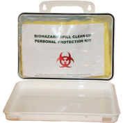 20 Piece Bloodborne Pathogen Spill Clean-Up Kit In Weatherproof Plastic