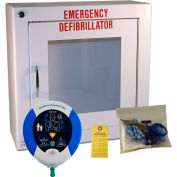 First Voice™ HeartSine Samaritan® AED Package with Prescription & Mounting Cabinet