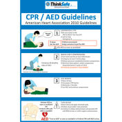 First Voice™ CPR/AED Poster Set, 8" X 10", 2/Pack