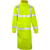 Tingley® C24122 Icon Hooded Coat, Fluorescent Yellow/Green, 48", 2XL
