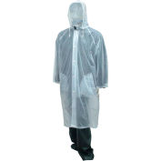 Tingley® C61210 Tuff-Enuff™ Coat, Clear, 48", Detachable Hood, XL