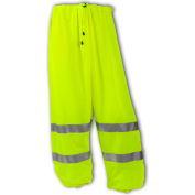 Tingley® P70022 Class E Pants, Fluorescent Lime, Polyester Mesh, S/M