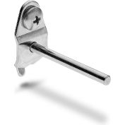 Triton -71220 2" Single Rod Straight 3/16" Dia. Zinc Plated Steel Pegboard Hook - 10 PK