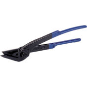 Teknika Heavy Duty Steel Strapping Cutter for 3/4" To 1-1/4" Strap Width, Black & Blue