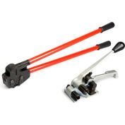 Teknika Tool Set for PET/Plastic Strapping w/ MUL-370 Tensioner & MUL-381 Sealer, Upto 1-1/4" Strap