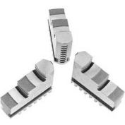 Bison Hard Solid ID Jaws for 3" 3-Jaw Scroll Chuck, 3 Piece Set