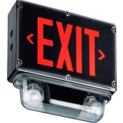 Emergi-Lite BBSVX12N1RD4X2LA NEMA 4X Combo Unit - Self Powered Single Face, 6V, 4W LED MR16 Heads