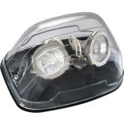 Emergi-Lite EF39D(LA)-BK Nema 4x Remote Fixture, 6V, 2- 4W LED MR16 Lamp Heads, Black Back Plate
