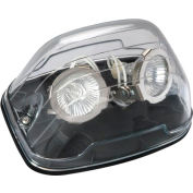 Emergi-Lite EF39D(LG)-BK Nema 4x Remote Fixture, 12V, 2- 4W LED MR16 Lamp Heads, Black Back Plate