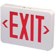 Emergi-Lite ELXN400RN Thermoplastic Exit Sign - Red LED, AC & Battery Backup