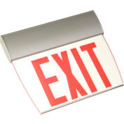 Emergi-Lite TAPE1RC Single-Face Economy Edge-Lit Exit Sign - Ac-Only Red