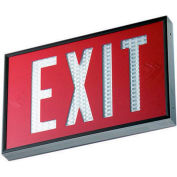 Emergi-Lite WSLX-2062R-N Everlite Tritium Exit Sign - 20 Year Double Face Red