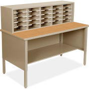 Marvel® 25 Adjustable Slot Literature Organizer, 52"H x 60"W, Putty