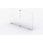 Marvel Modular Divider/Sneeze Guard Panel - 30"W x 24"H - Clear