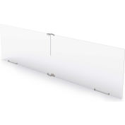 Marvel Modular Divider/Sneeze Guard Panel - 48"W x 24"H - Clear