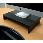 Marvel® MRMS2412 Steel Monitor Riser, 24"W x 12"D x 4"H, Black