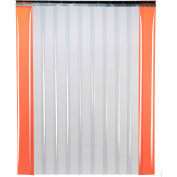 Global Industrial Low Temperature Strip Door - 8'W x 8'H - 8" Smooth Clear PVC