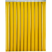 Global Industrial™ Welding Strip Door - 10'W x 6'H - 8" Amber Tint PVC