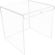 TrippNT Extra-Large Clear Acrylic Equipment Draft Shield, 22"W x 22"D x 22"H