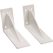 TrippNT 50683 White PVC Small Graduated Cylinder Storage Rack, 6"W x 12"D x 6"H, 1 Pair