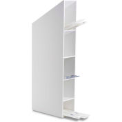 TrippNT Clear Hood or Wall Mount Pipette Storage Bin with Mounting Magnet, 5"W x 10"D x 27"H