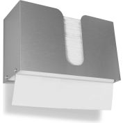 TrippNT Dual Dispensing Stack Paper Towel Holder, Stainless Steel - 51283
