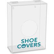 TrippNT Shoe Covers Labeled Small Apparel Dispenser, 9"W x 4"D x 12"H, Clear