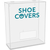 TrippNT Shoe Covers Labeled Medium Apparel Dispenser, 15"W x 6"D x 18"H, Clear