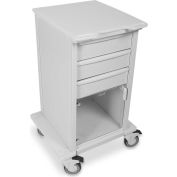 TrippNT 51498 Element 03 Space Saving Medical Cart, 3 Drawers, 24"W x 19"D x 35"H, White