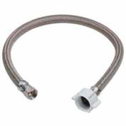 Brasscraft B1-12DLF Toilet Supply 3/8 In. Compression X 7/8 In. Ballcock X 12 In. - Stainless Steel
