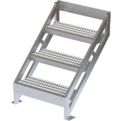 U-Design Configurable Multi-Platform Access System - 3 Step 36"H 45 Deg. Stairway Ladder - MPASSW4