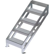 U-Design Configurable Multi-Platform Access System - 4 Step 45"H 45 Deg. Stairway Ladder - MPASSW5