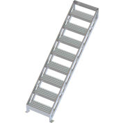 U-Design Configurable Multi-Platform Access System - 8 Step 81"H 45 Deg. Stairway Ladder - MPASSW9
