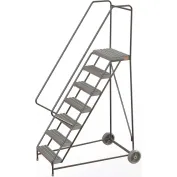 Safety Rolling with Wheels 1800mm Height Iron Mobile Platform Ladder with  Handrail - China Ladder and Platform Ladder price